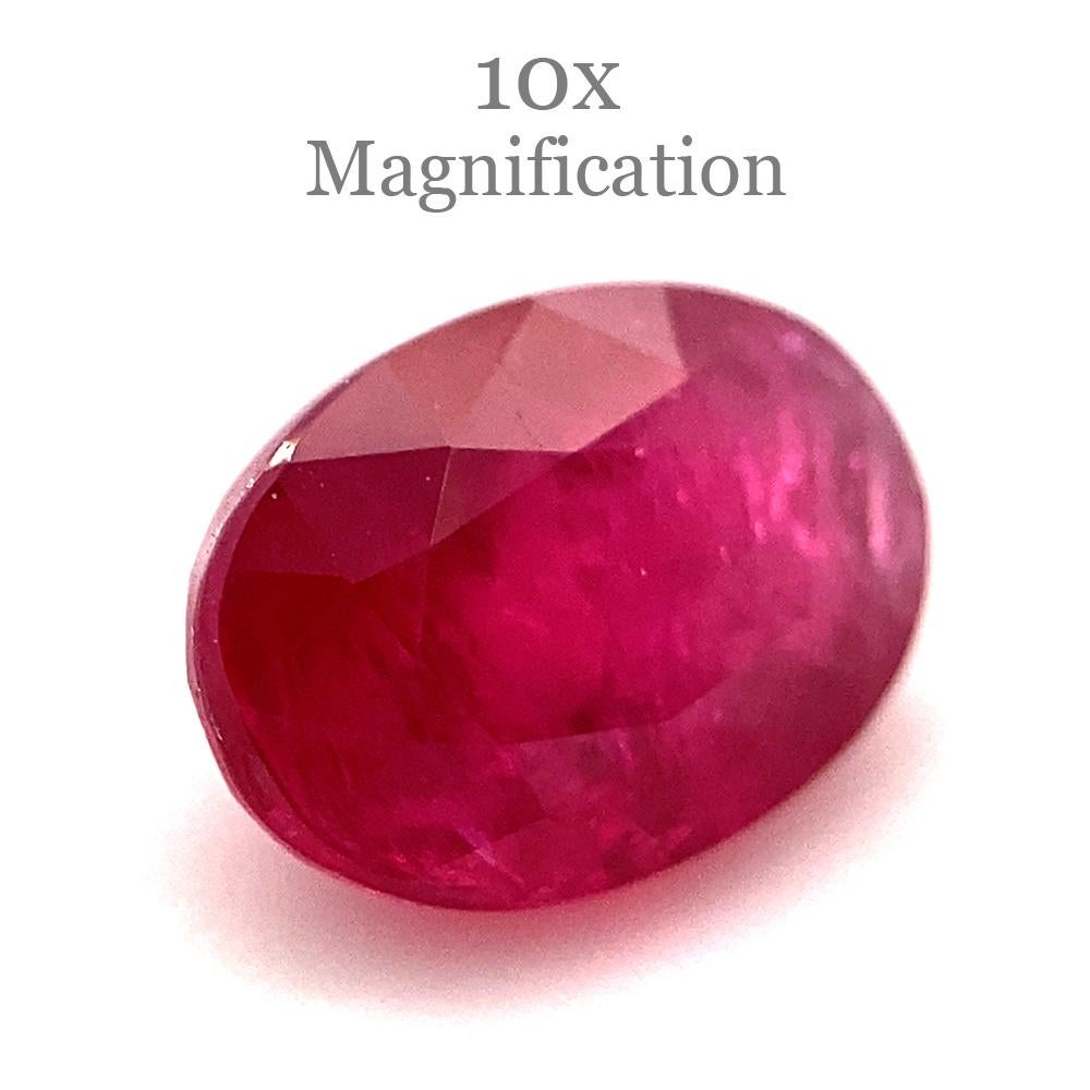 1.27ct Oval Red Ruby from Mozambique For Sale 7