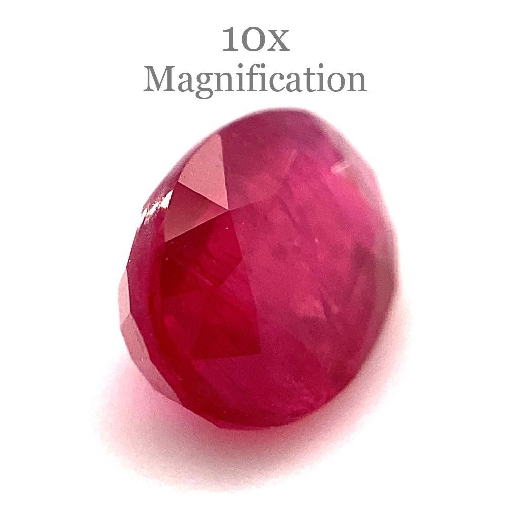 1.27ct Oval Red Ruby from Mozambique For Sale 8