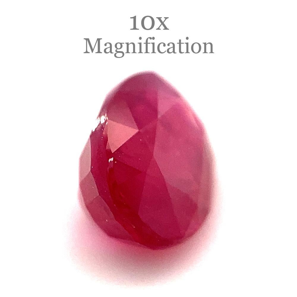 1.27ct Oval Red Ruby from Mozambique For Sale 9