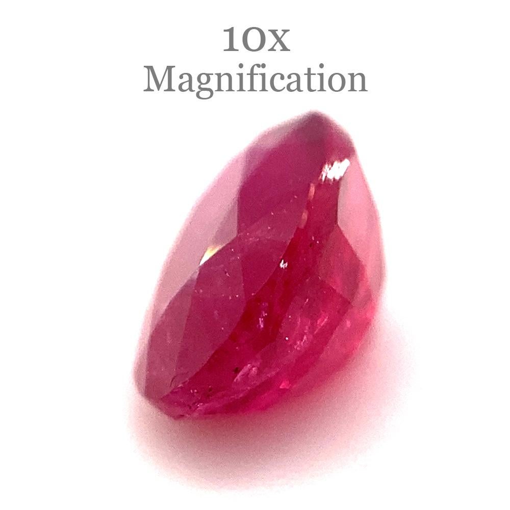 1.27ct Oval Red Ruby from Mozambique In New Condition For Sale In Toronto, Ontario
