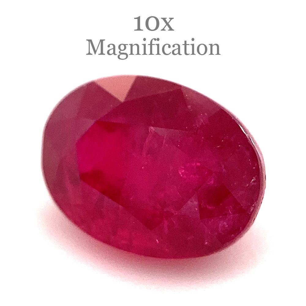 1.27ct Oval Red Ruby from Mozambique For Sale 1