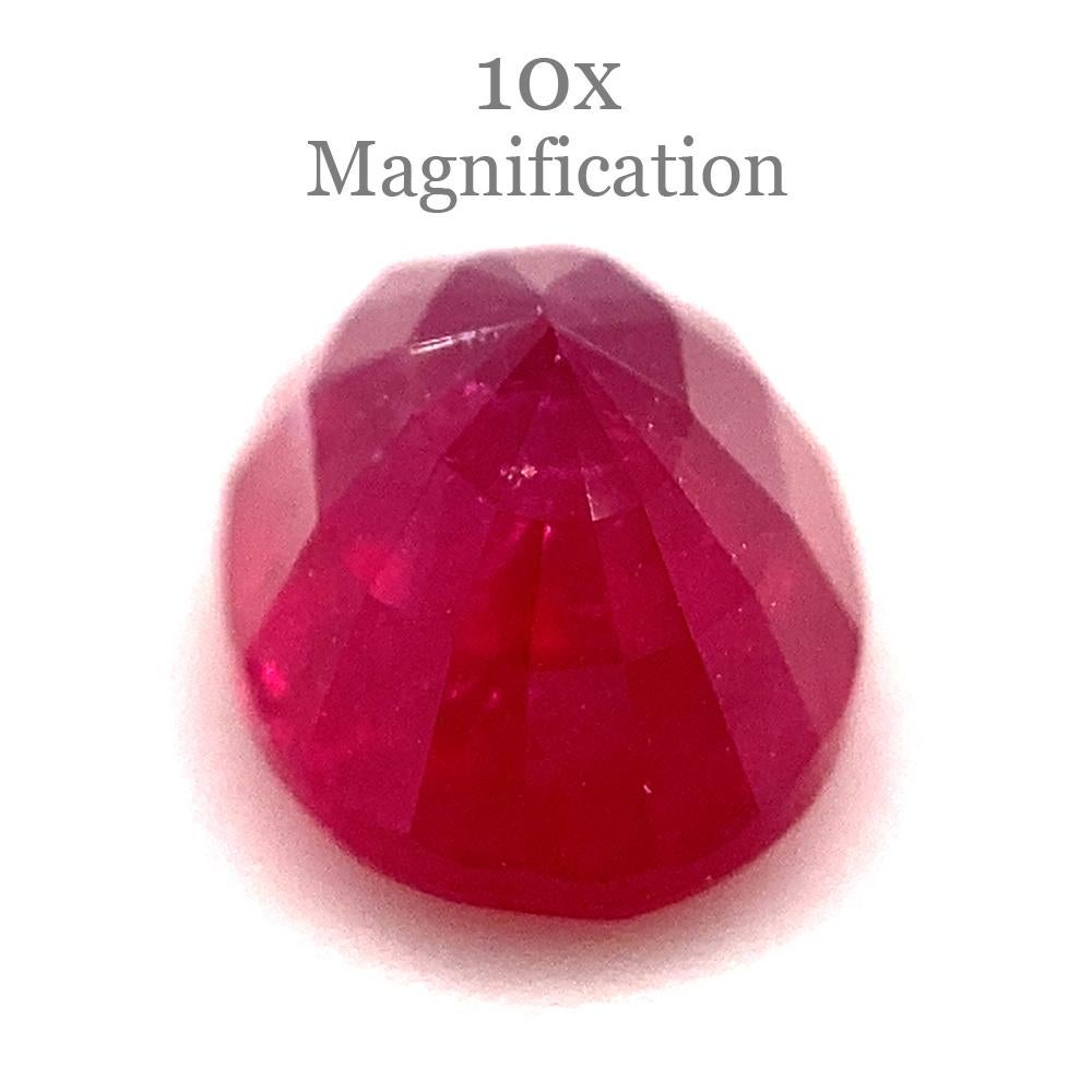 1.27ct Oval Red Ruby from Mozambique For Sale 2
