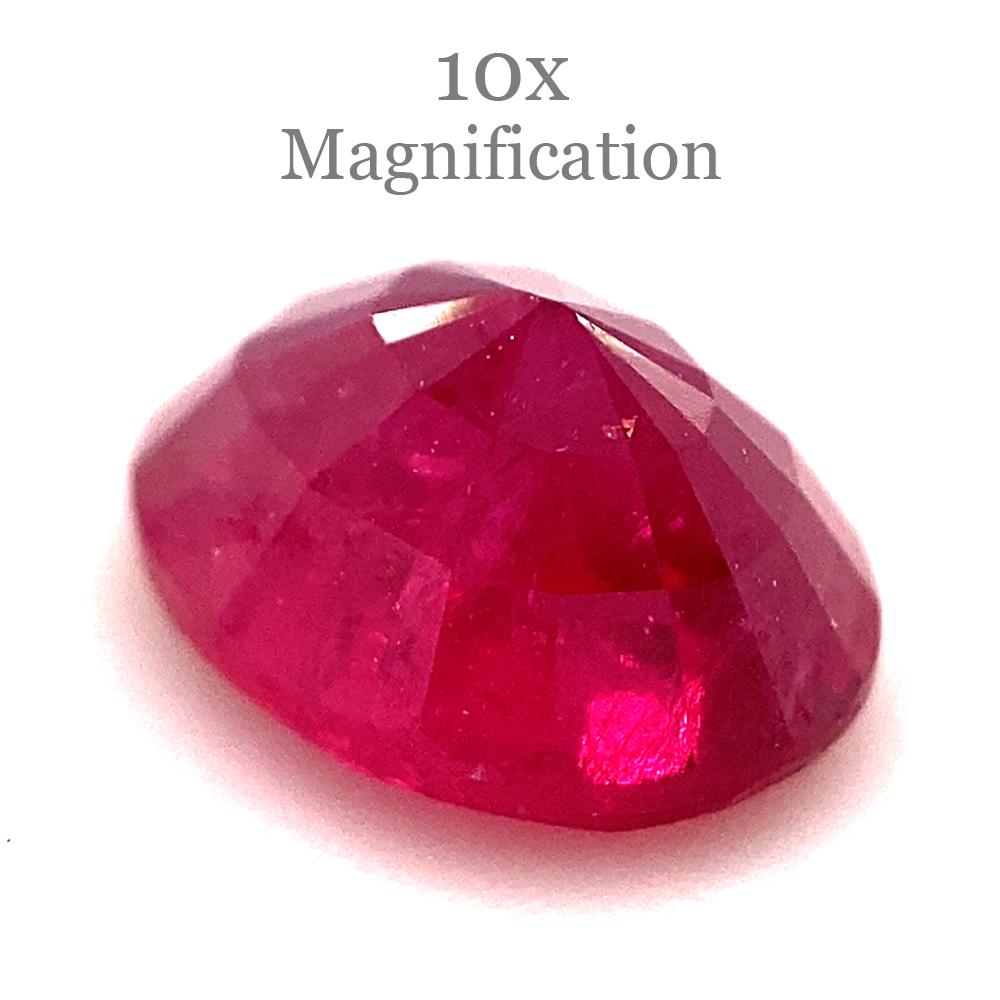 1.27ct Oval Red Ruby from Mozambique For Sale 3