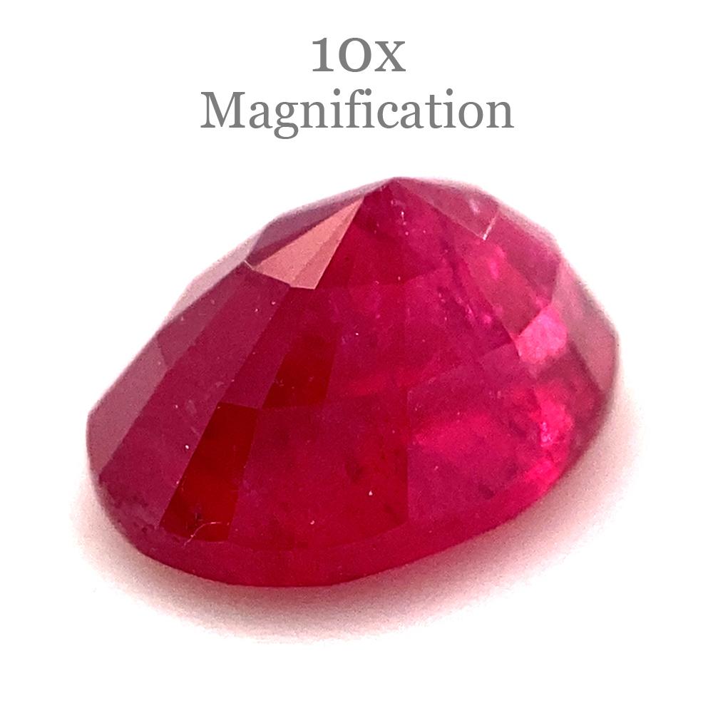 1.27ct Oval Red Ruby from Mozambique For Sale 4