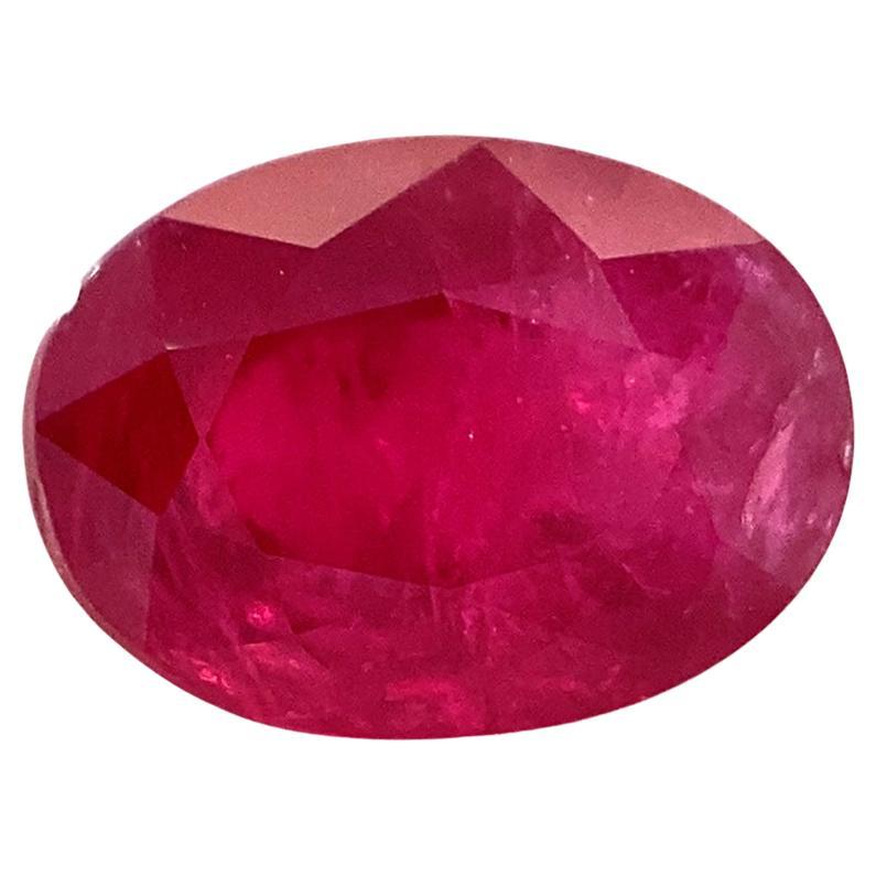 1.27ct Oval Red Ruby from Mozambique For Sale