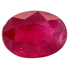 1.27ct Oval Red Ruby from Mozambique