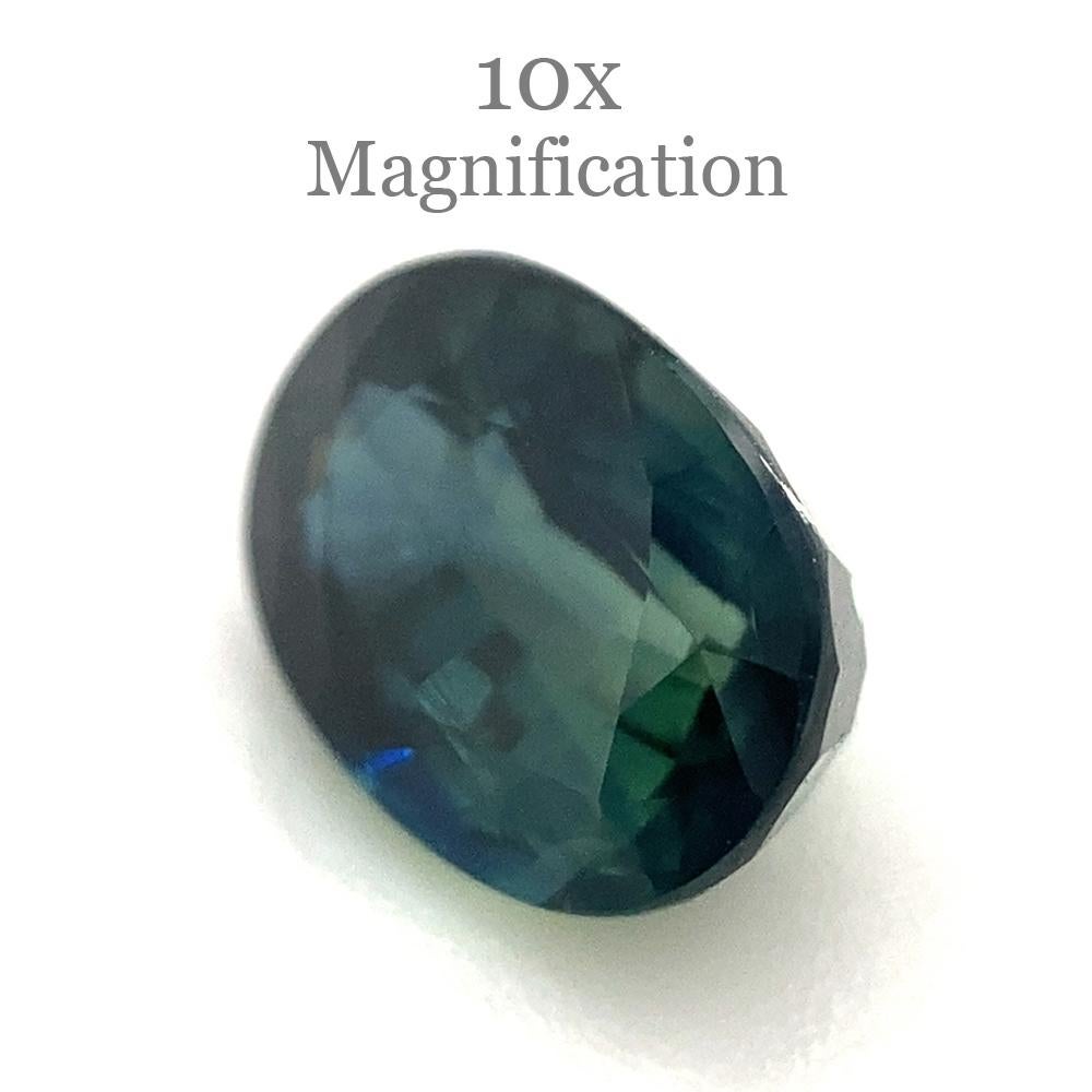 1.27ct Oval Teal Blue Sapphire from Australia Unheated For Sale 5