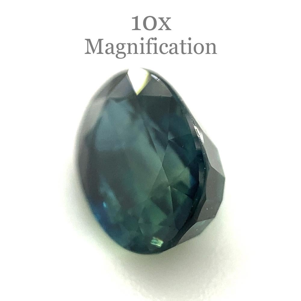 1.27ct Oval Teal Blue Sapphire from Australia Unheated For Sale 6