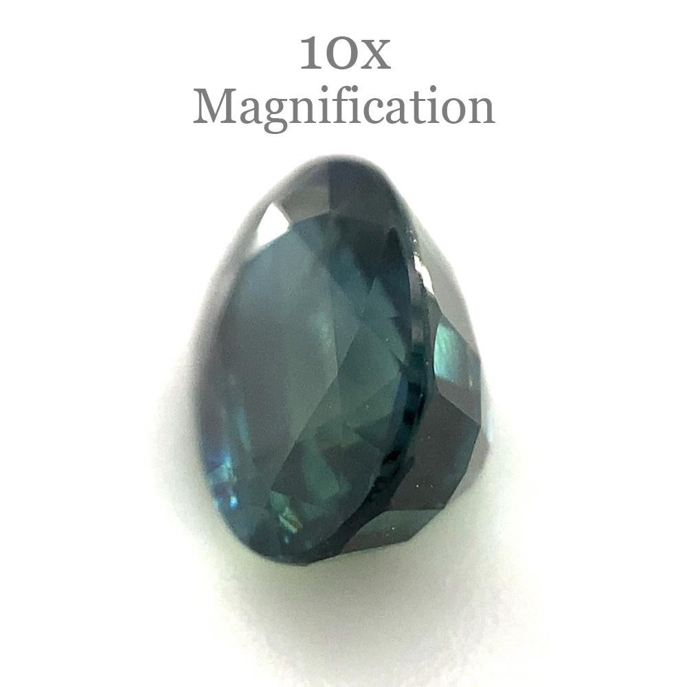 1.27ct Oval Teal Blue Sapphire from Australia Unheated For Sale 3
