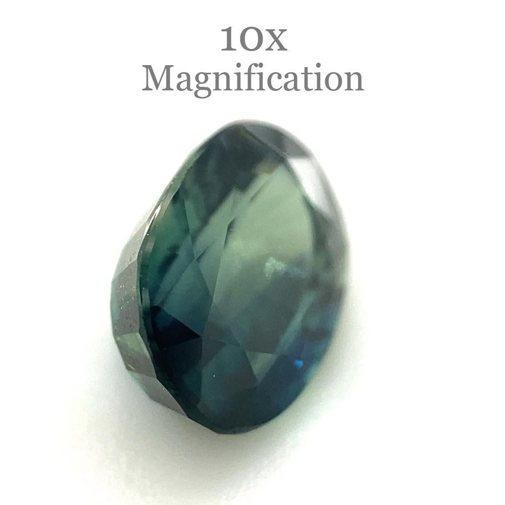 1.27ct Oval Teal Blue Sapphire from Australia Unheated For Sale 4