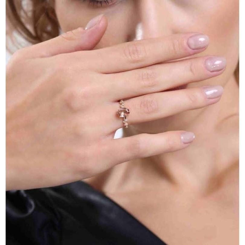 Anillo de Turmalina Rosa y Diamante de 1,27ct en Nuevo estado para la venta en Fatih, 34