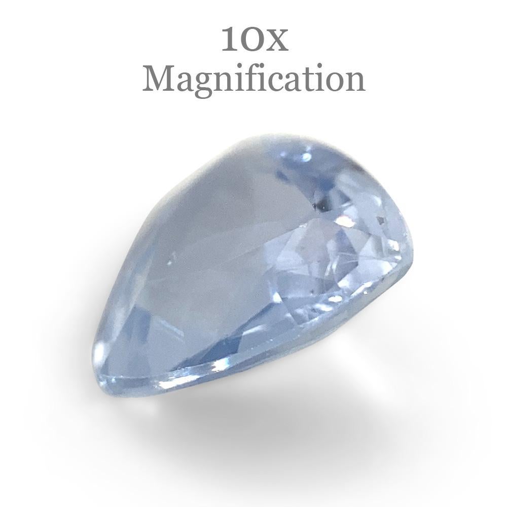 1.27ct Trillion Icy Blue Sapphire from Sri Lanka Unheated For Sale 7