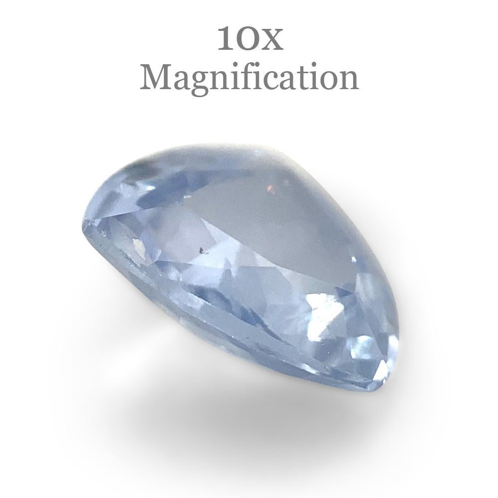 1.27ct Trillion Icy Blue Sapphire from Sri Lanka Unheated For Sale 1