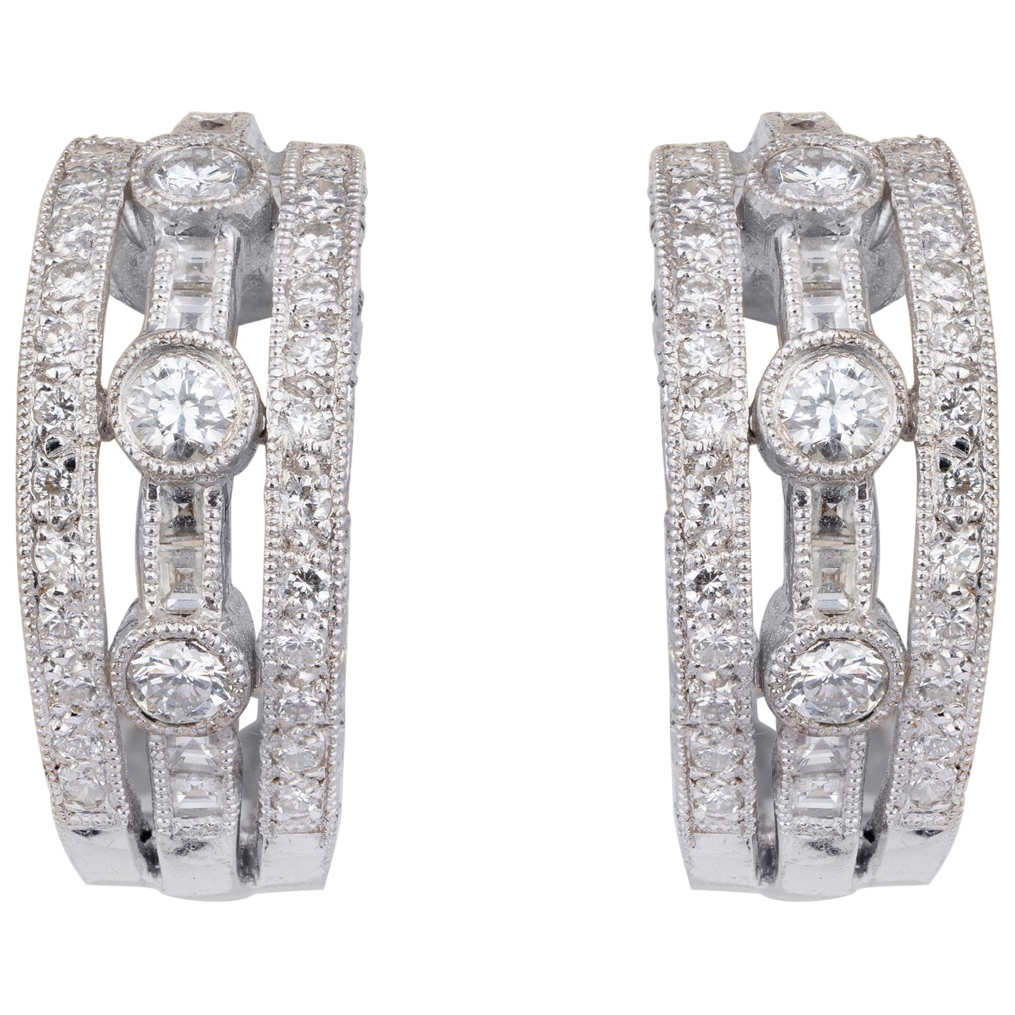 1,27cts Diamant-Ohrring aus Gold
