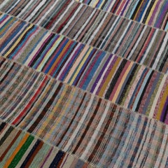 12.7x19.6 ft Vintage Oversize Kilim, Adjustable Cotton Rag Rug, Handwoven Carpet