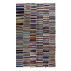 12.7x19.6 ft Vintage Oversize Kilim, Adjustable Cotton Rag Rug, Handwoven Carpet