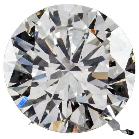 1.28 Carat Loose J / SI2 Round Brilliant Cut Diamond GIA Certified For Sale