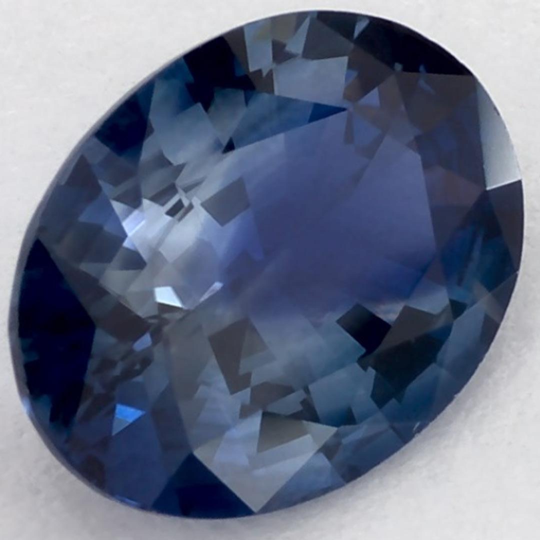 1.28 carati di zaffiro blu ovale sfuso In condizioni Nuovo in vendita a Fort Lee, NJ