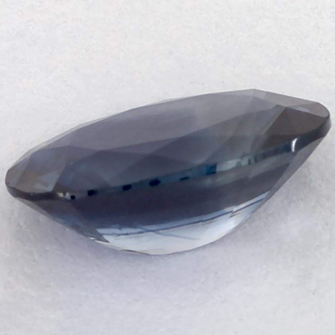 1.28 carati di zaffiro blu ovale sfuso in vendita 2