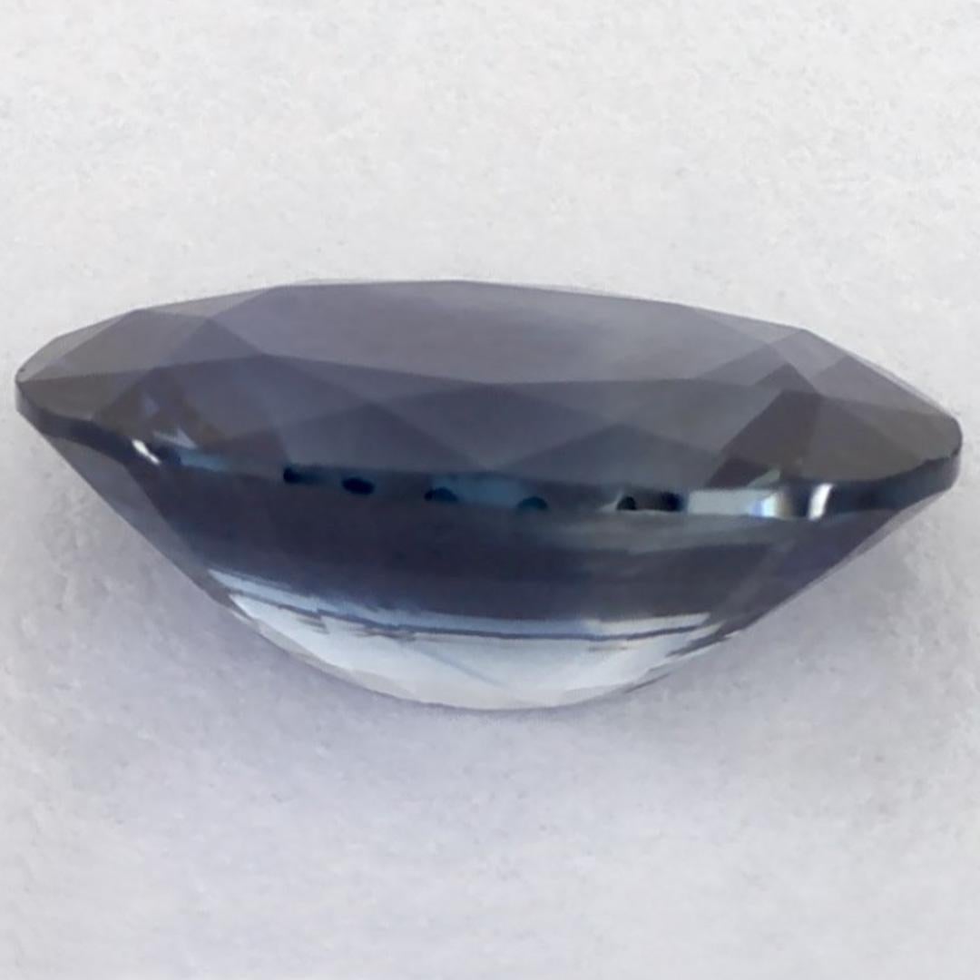 1.28 carati di zaffiro blu ovale sfuso in vendita 3