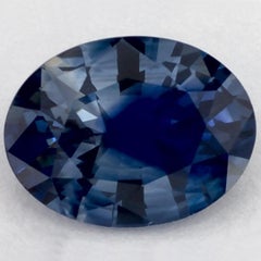 1.28 Ct Blue Sapphire Oval Loose Gemstone