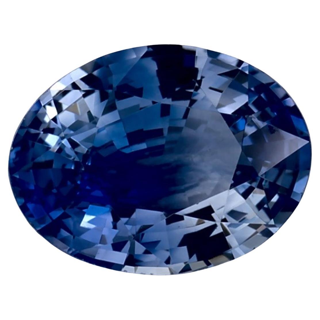 1.28 Ct Blue Sapphire Oval Loose Gemstone For Sale