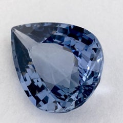 1.28 Ct Blue Sapphire Pear Loose Gemstone