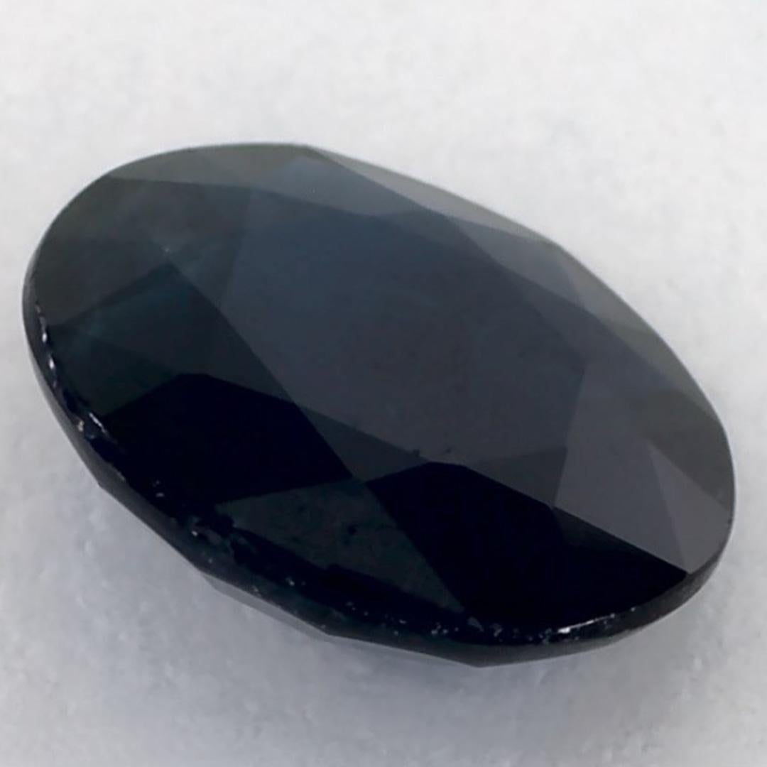 1.28 Ct Blue Sapphire Round Loose Gemstone For Sale 1