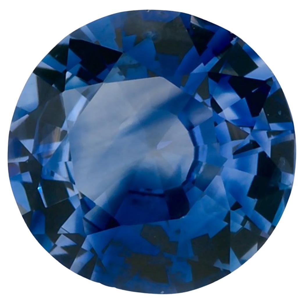 1.28 Ct Blue Sapphire Round Loose Gemstone