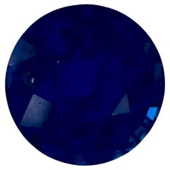 1.28 Ct Blue Sapphire Round Loose Gemstone