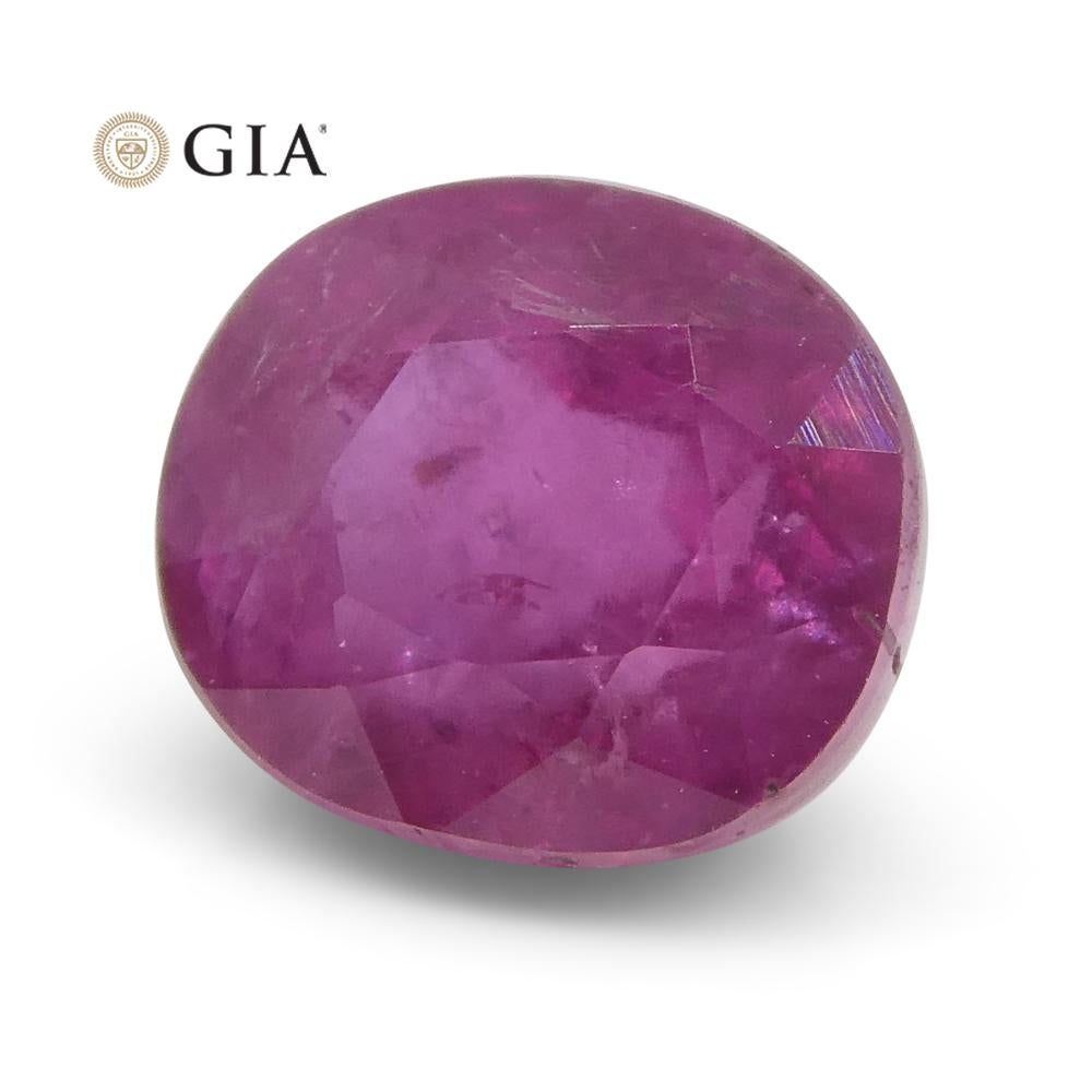 Zafiro rosa púrpura en cojín de 1,28 ct Certificado GIA Madagascar en venta 4
