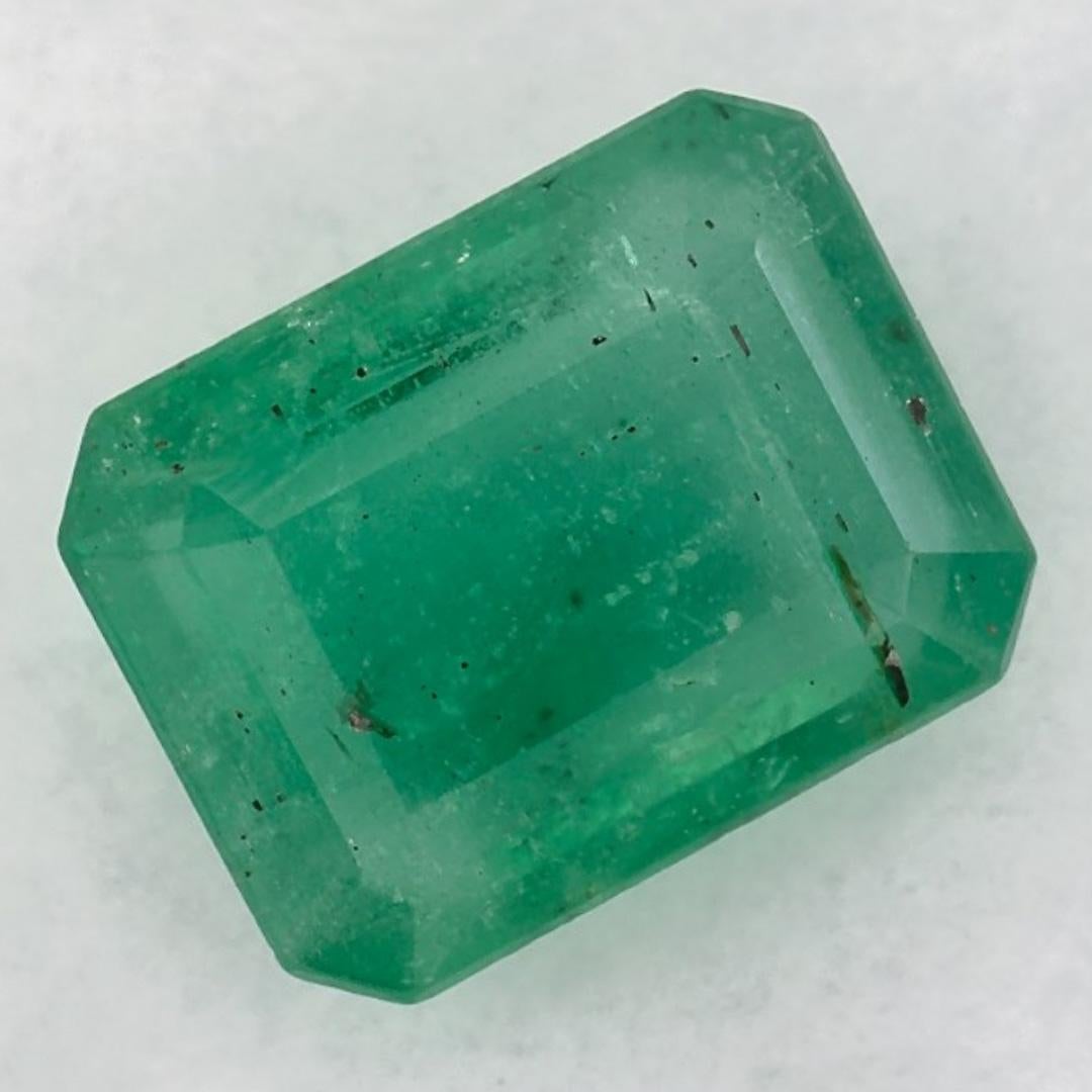 Taille octogone 1.28 Ct Emerald Octagon Cut Loose Gemstone (pierre précieuse en vrac) en vente
