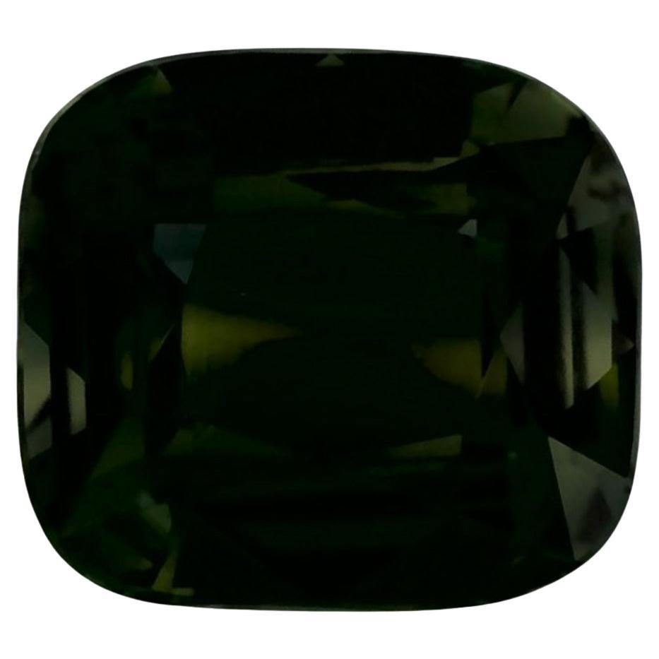 1.28 Ct Green Sapphire Cushion Loose Gemstone