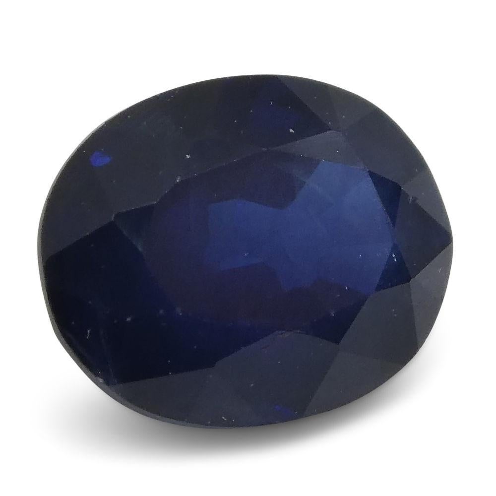 1.28 ct Oval Sapphire Thailand For Sale 1