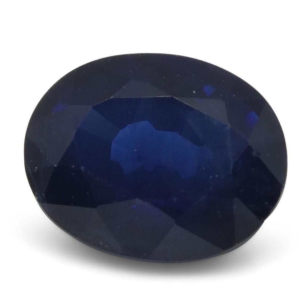 1.28 ct Oval Sapphire Thailand For Sale 2