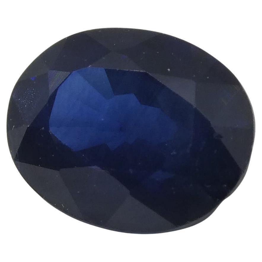 1.28 ct Oval Sapphire Thailand For Sale