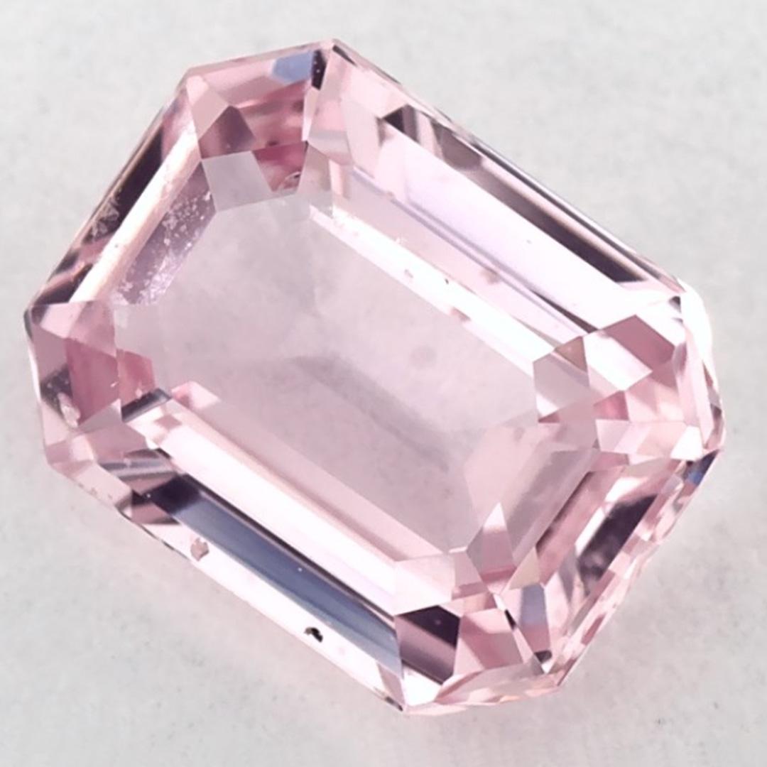 Ottagono 1.28 Ct Pink Sapphire Octagon Cut Loose Gemstone in vendita