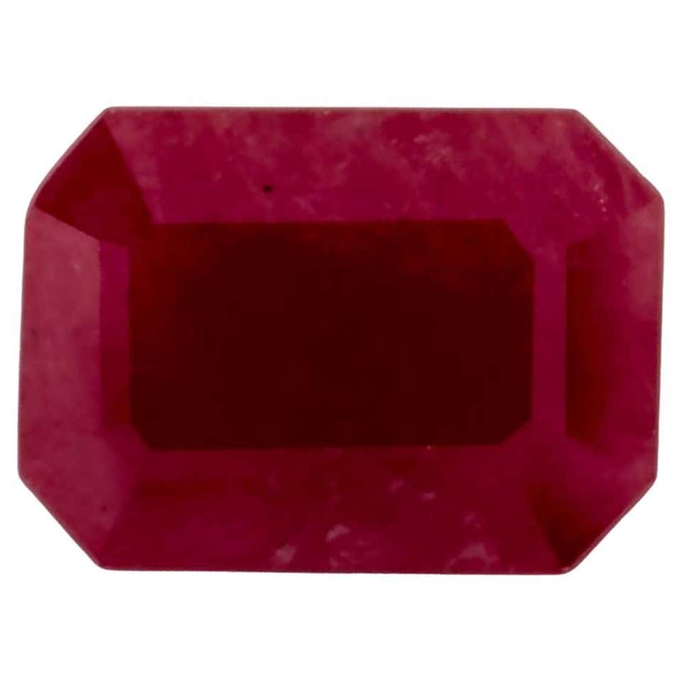 Ruby Cut Certified 7.51 Carats Ruby Octagon Square Faceted Cut Stone No Heat ...