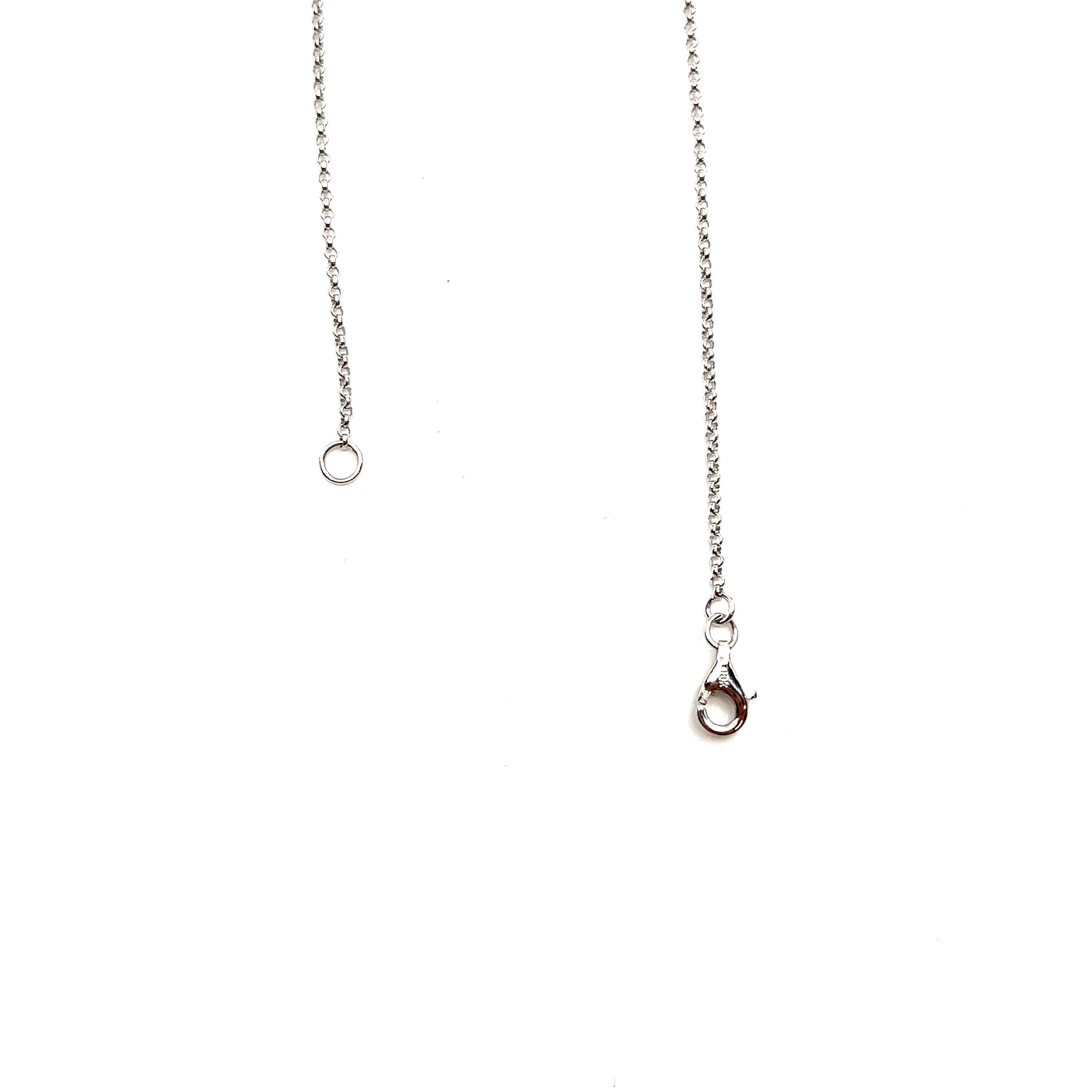 Taglio a goccia Ciondolo con diamante in oro bianco e rosa da 1,28 carati in vendita