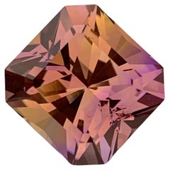 Ametrine naturelle non sertie de 12,80 carats de forme octogonale pour la fabrication de bijoux 