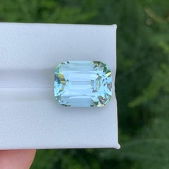 12.80 Karat Natürlicher loser heller Aquamarin im Kissenschliff Pakistanischer Edelstein