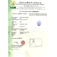 12.86 Carat Lavender A Jade & Diamond Platinum Cocktail Ring