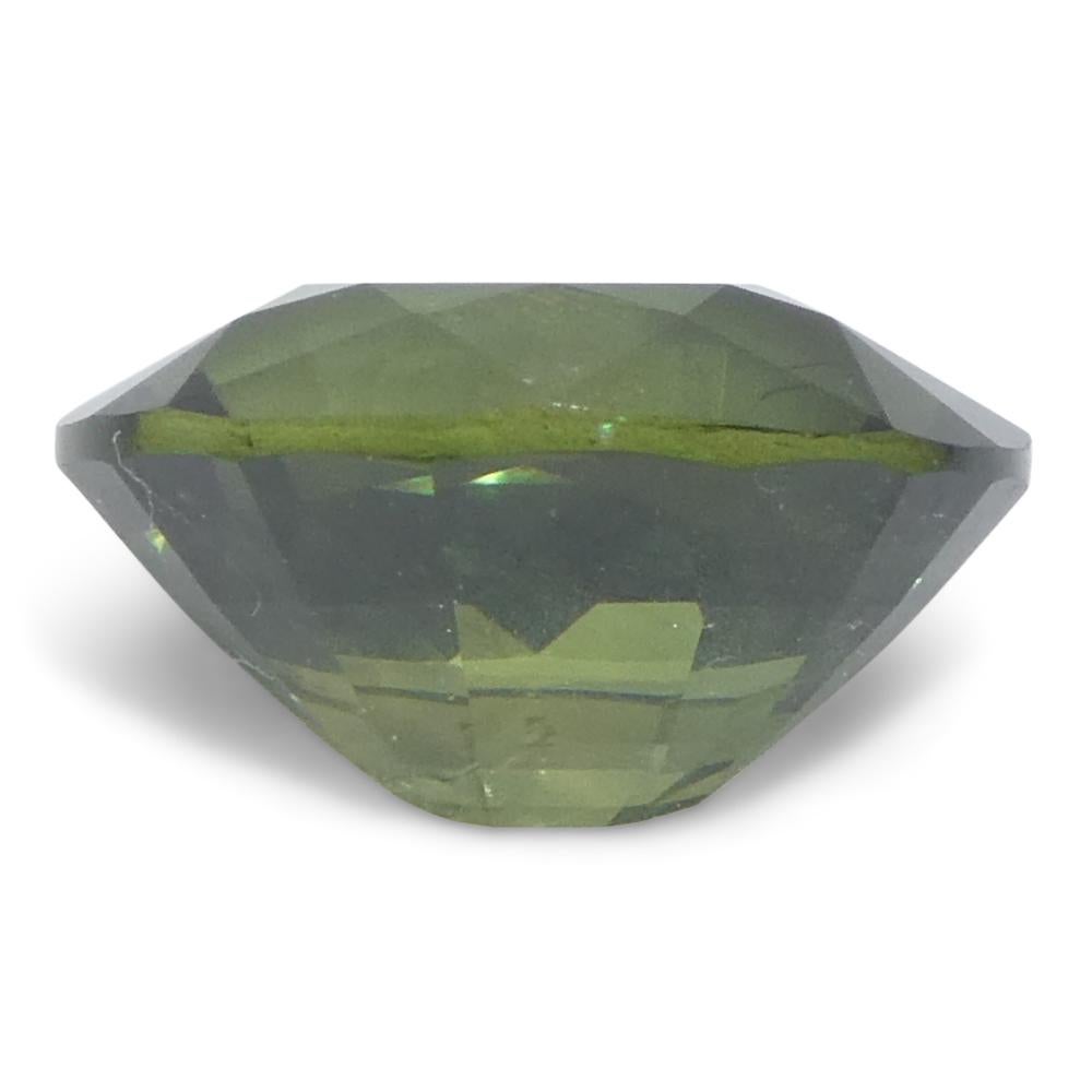1.28ct Oval Green Sapphire from East Africa (saphir vert ovale d'Afrique de l'Est) en vente 2