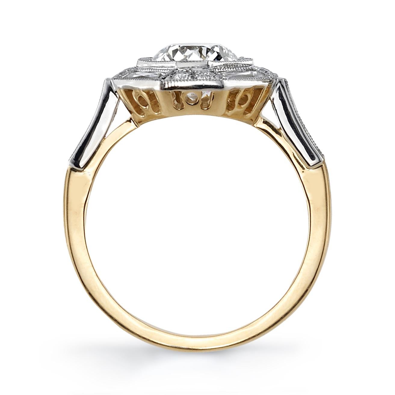 Handcrafted Huntley Old European Cut Diamond Ring by Single Stone In New Condition In Los Angeles, CA