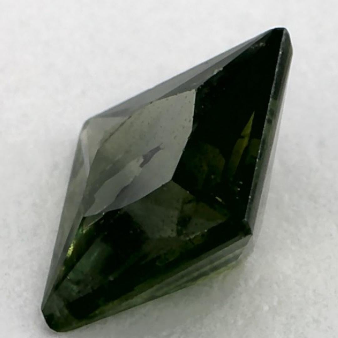 Gema suelta de zafiro azul de 1.29 qt Corte Asscher en venta