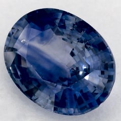 1.29 Ct Blue Sapphire Oval Loose Gemstone (pierre précieuse en vrac)