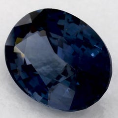 1.29 Karat Blauer Saphir Oval Loser Edelstein