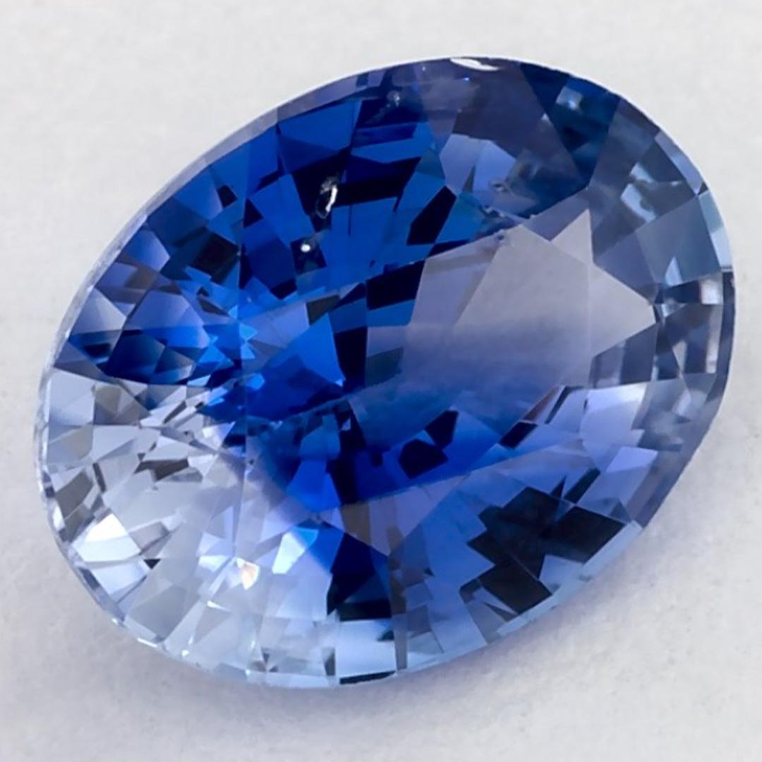 1.29 carati di zaffiro blu ovale sfuso In condizioni Nuovo in vendita a Fort Lee, NJ