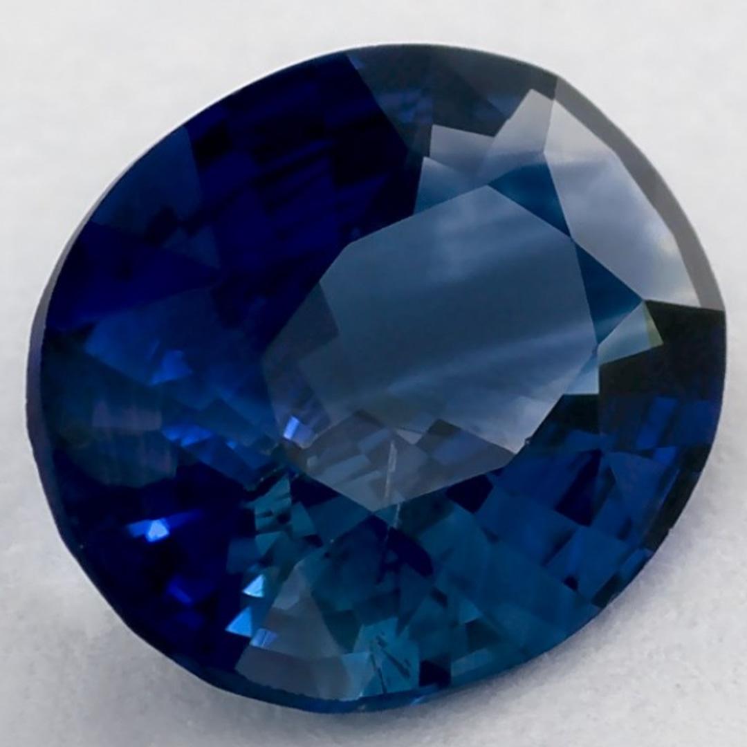 1.29 Karat Blauer Saphir Oval Loser Edelstein im Zustand „Neu“ im Angebot in Fort Lee, NJ