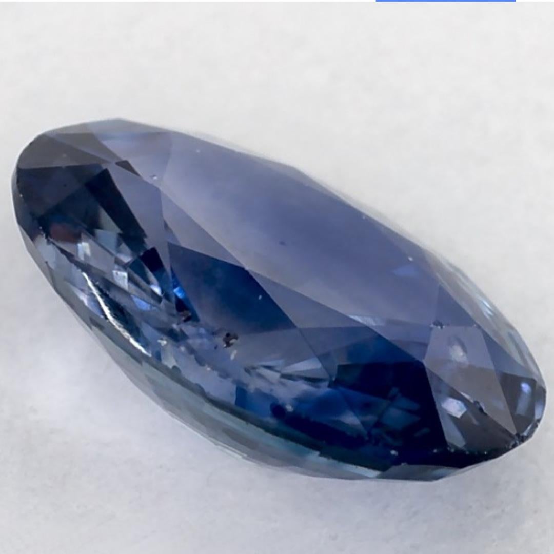 1.29 Karat Blauer Saphir Oval Loser Edelstein im Angebot 1